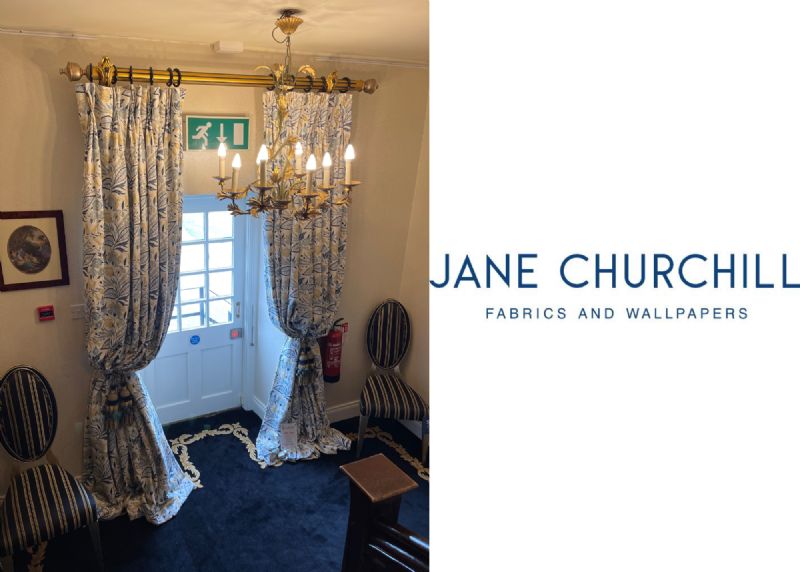Curtains in Jane Churchill fabric 1,800